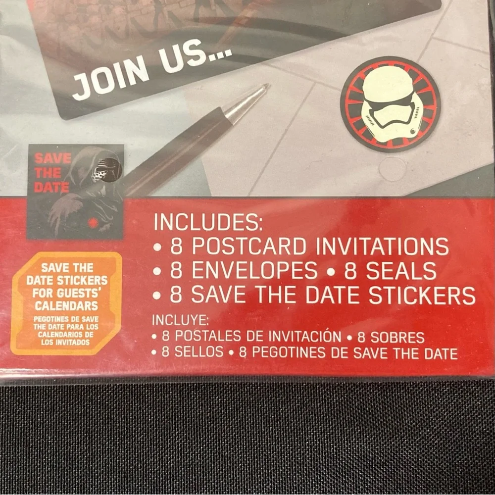 Disney Star Wars Kyle Ren Birthday Invitations 8 Pack